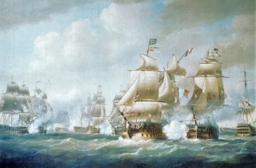 海戦 Painting - サントドミンゴ海戦